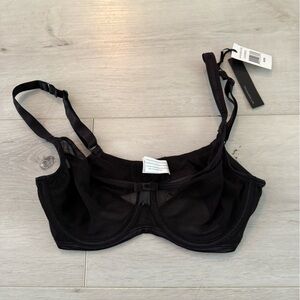 NWT Love Claudette Elegant Black Mesh Underwire Bra